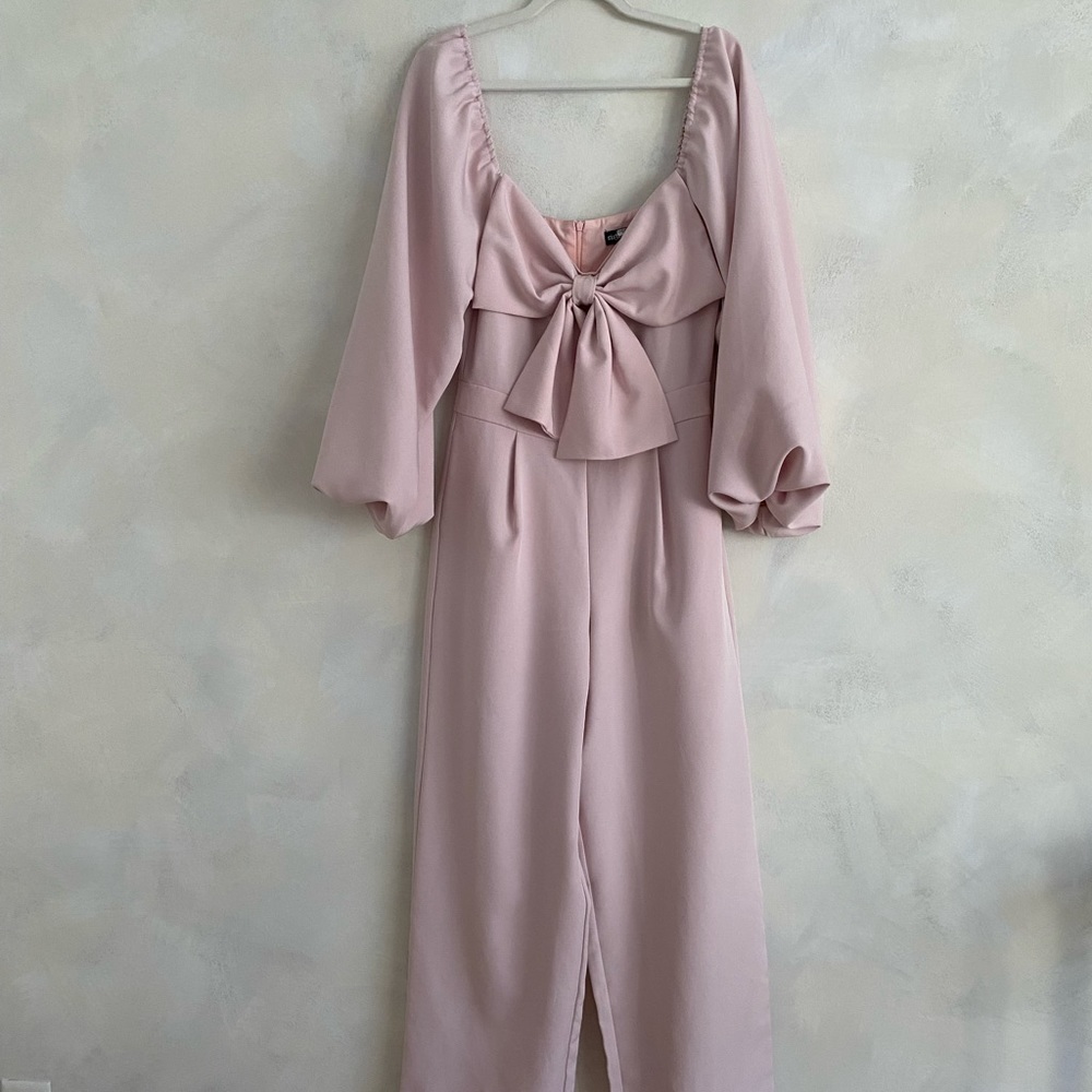 Theater Bow Jumpsuit by sister Jane in pink